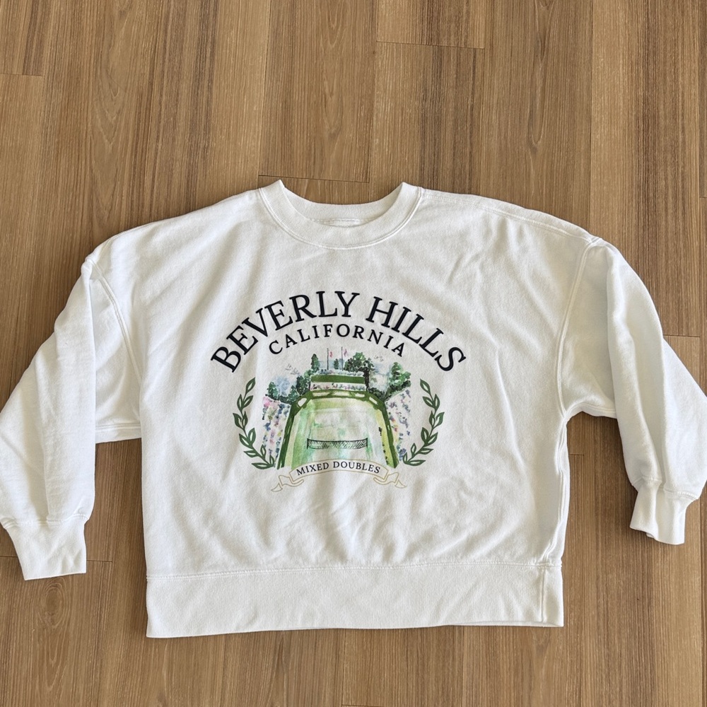 Abercrombie & Fitch Women’s Beverly Hills Graphic Crewneck Sweatshirt